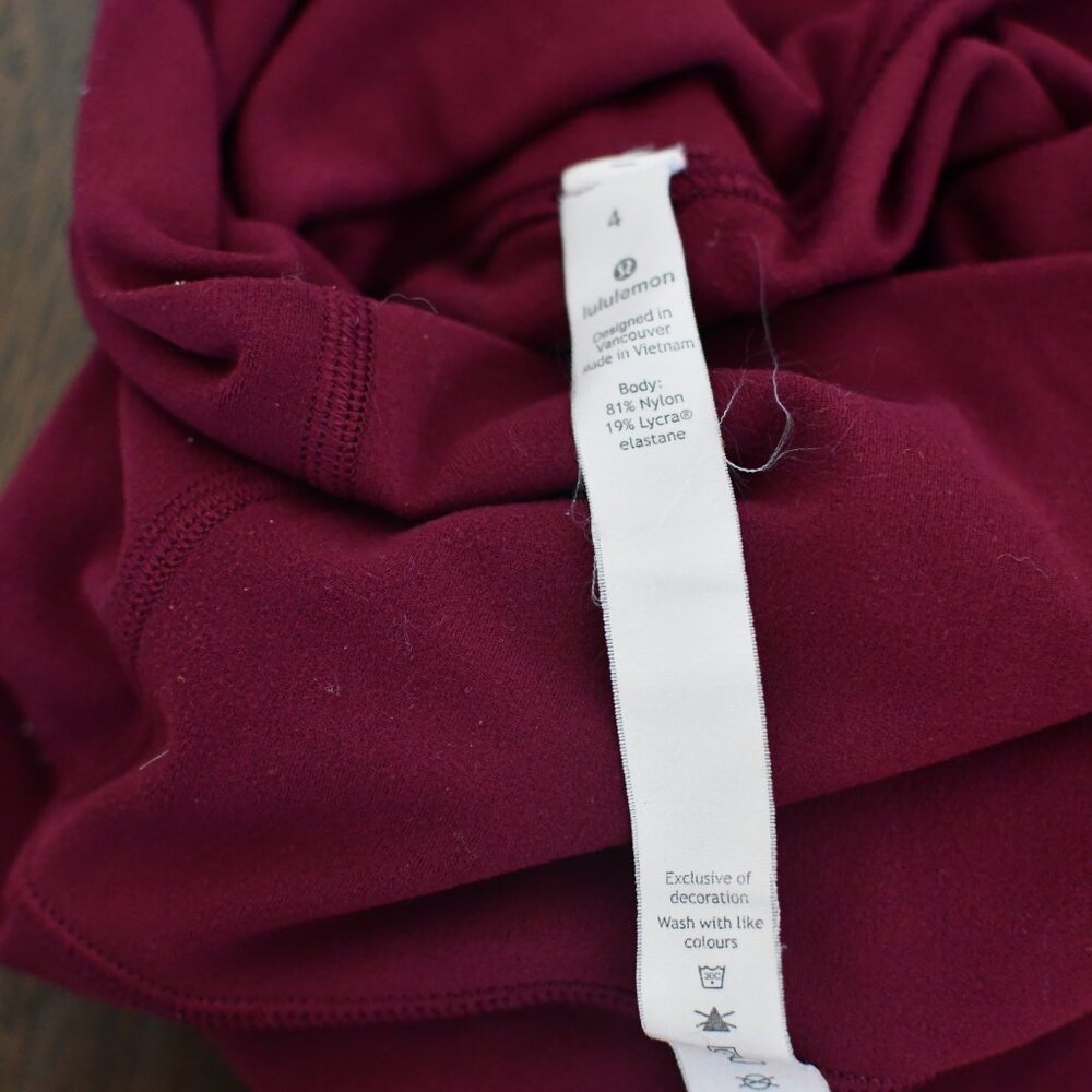 Lululemon Align High-Rise Leggings | Burgundy Wine | Buttery Soft Nulu - Picture 6 of 6